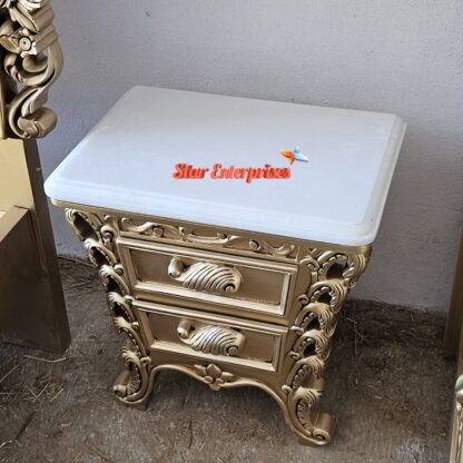 Star Enterprises Wooden Luxury Bedside Table BDSD-057 - Image 3