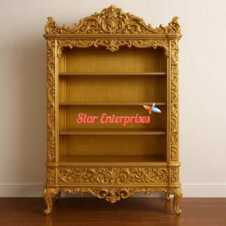 Wooden Luxury Carved Bookshelf