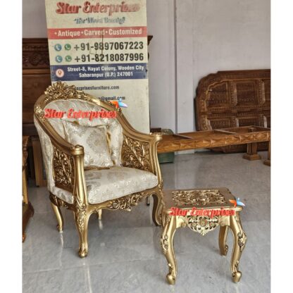 Star Enterprises Wooden Luxury Carved Chair BDCH-084 - Image 3