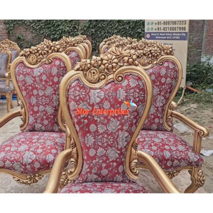 Star Enterprises Wooden Luxury Carved Chairs BDCH-081 - Image 4