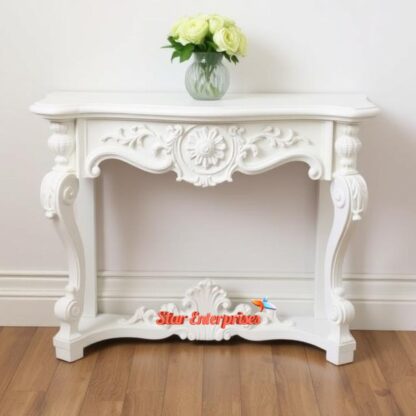 Wooden Luxury Carved Console Table