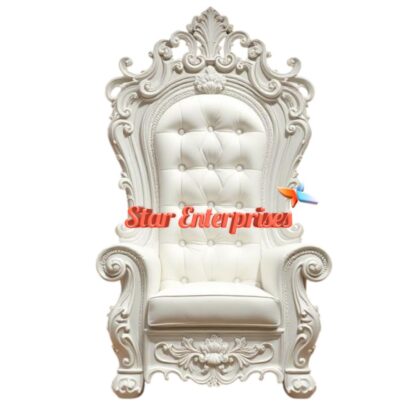 Star Enterprises Wooden Maharaja Carved Chair CHR-041 - Image 4