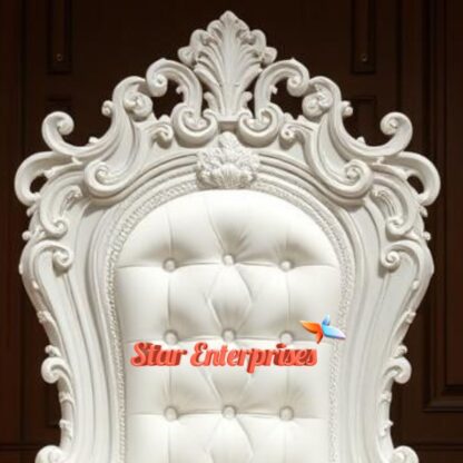 Star Enterprises Wooden Maharaja Carved Chair CHR-041 - Image 2