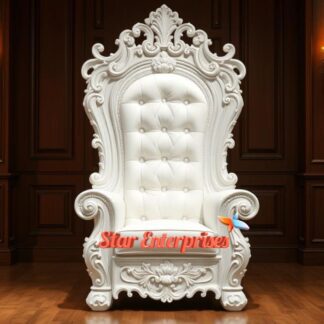 Wooden Maharaja Carved Chair