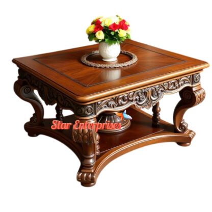 Star Enterprises Wooden Modern Style Center Table TBL-058 - Image 2