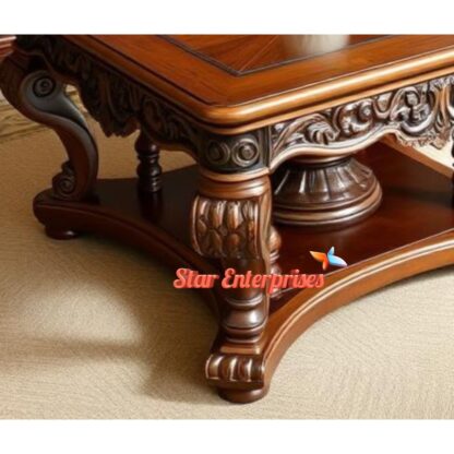 Star Enterprises Wooden Modern Style Center Table TBL-058 - Image 3