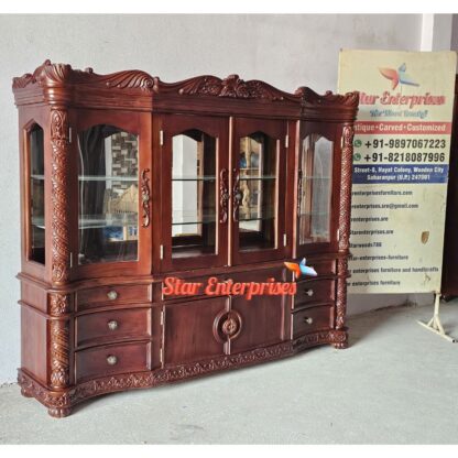 Star Enterprises Wooden Premium Quality Crockery Unit CKR-053 - Image 3