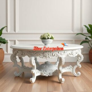 Wooden Round Royal Center Table