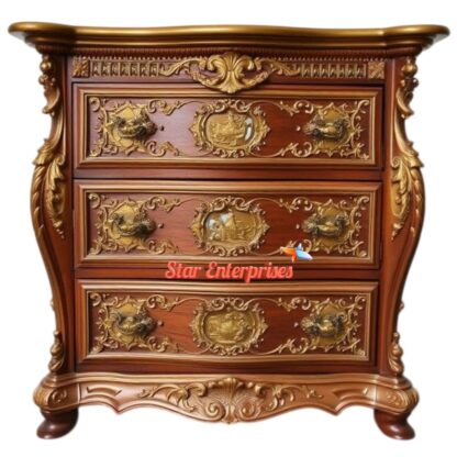 Star Enterprises Wooden Royal Carved Chest of Drawers CHDR-045 - Image 2