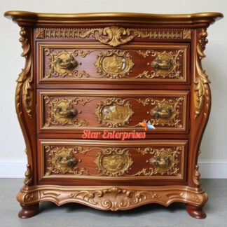 Wooden Royal Carved Chest of Drawers