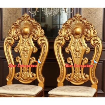 Star Enterprises Wooden Royal Carved Dining Chairs DNGCHR-046 - Image 2