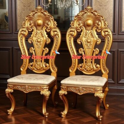 Wooden Royal Carved Dining Chairs