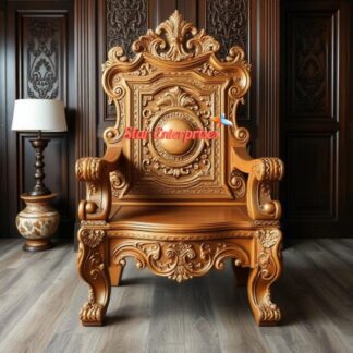 Wooden Royal Carved King Chair