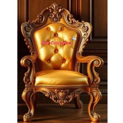Star Enterprises Wooden Royal Luxury Chairs BDCH-083 - Image 2