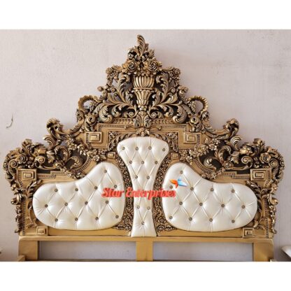 Star Enterprises Wooden Royal Maharaja Bed BD-0138 - Image 4