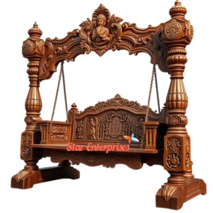 Star Enterprises Wooden Tradition Carved Swing SWG-045 - Image 2
