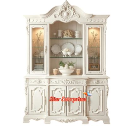 Star Enterprises Antique Wooden Royal Crockery Cabinet CKR-057 - Image 2