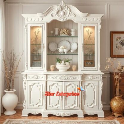 Star Enterprises Antique Wooden Royal Crockery Cabinet CKR-057 - Image 4