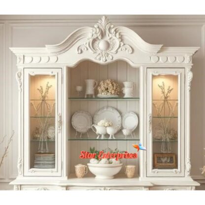 Star Enterprises Antique Wooden Royal Crockery Cabinet CKR-057 - Image 3
