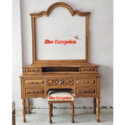 Star Enterprises Elegant Wooden Classic Dressing Table DRSR-057 - Image 3