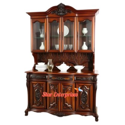 Star Enterprises Handcrafted Wooden Crockery Unit CKR-060 - Image 2