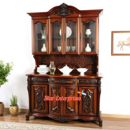 Star Enterprises Handcrafted Wooden Crockery Unit CKR-060 - Image 4