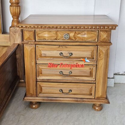 Sleek & Stylish Wooden Modern Bedside Table (2)