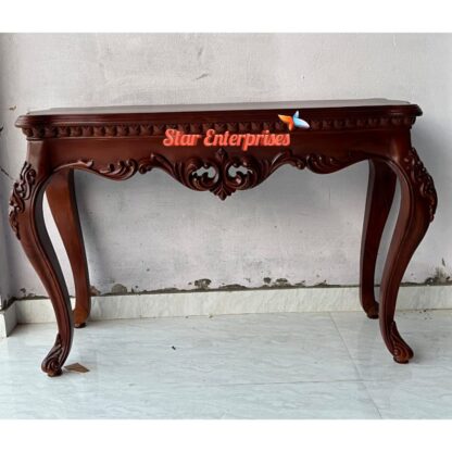Star Enterprises Teak Wood Antique Console Table CNSL-090 - Image 2