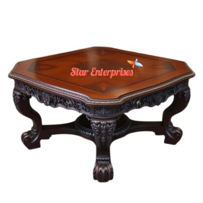 Star Enterprises Teak Wood Modern Style Center Table TBL-062 - Image 2