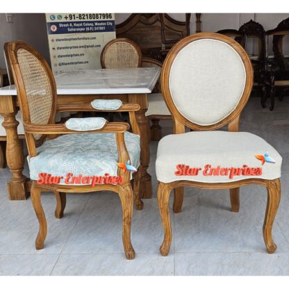Star Enterprises Teak Wood Modern Style Dining Chairs DNGCHR-050 - Image 2