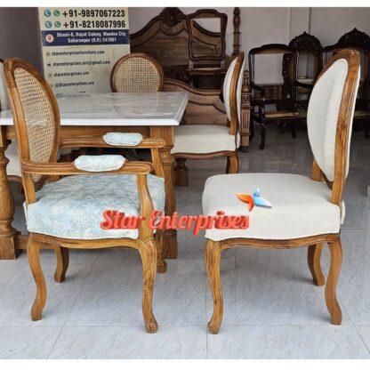 Star Enterprises Teak Wood Modern Style Dining Chairs DNGCHR-050 - Image 3