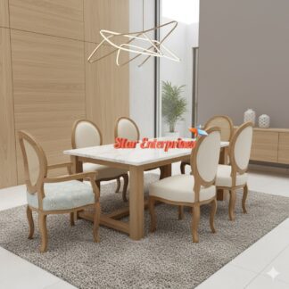 Teak Wood Modern Style Dining Table