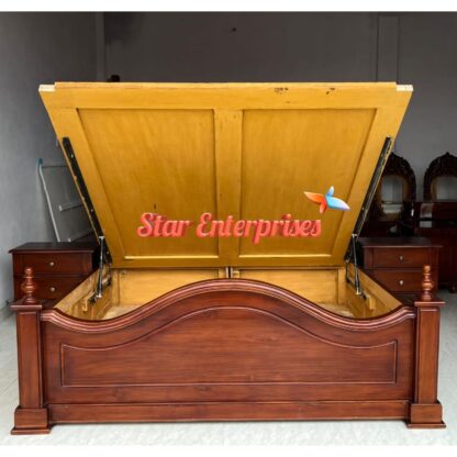 Star Enterprises Wooden Luxury Classical Double Bed BD-0141 - Image 7