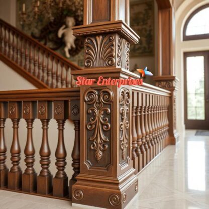 Star Enterprises Wooden Antique Railing Pillars PIL-061 - Image 4