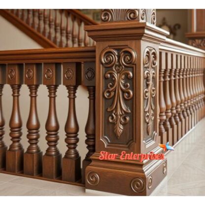 Star Enterprises Wooden Antique Railing Pillars PIL-061 - Image 3