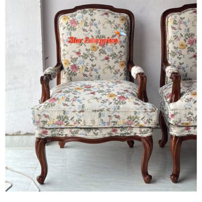 Star Enterprises Wooden Classic Sleek Bedroom Chairs BDCH-088 - Image 2