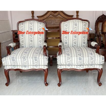 Star Enterprises Wooden Classic Sleek Bedroom Chairs BDCH-088 - Image 3