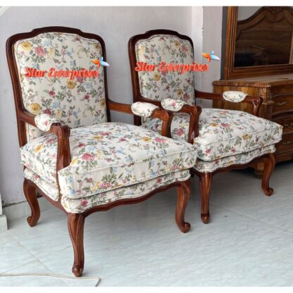 Star Enterprises Wooden Classic Sleek Bedroom Chairs BDCH-088 - Image 6