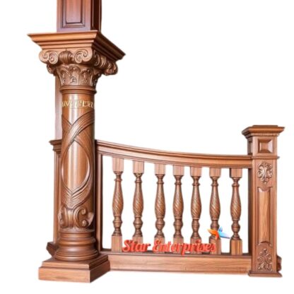 Star Enterprises Wooden Classic Railing Pillars PIL-062 - Image 2