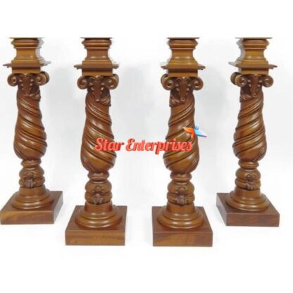 Star Enterprises Wooden Classic Railing Pillars PIL-065 - Image 3