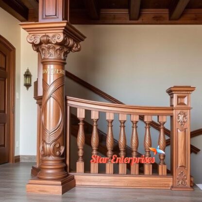 Wooden Classic Railing Pillars