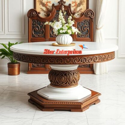 Wooden Classic Round Center Table