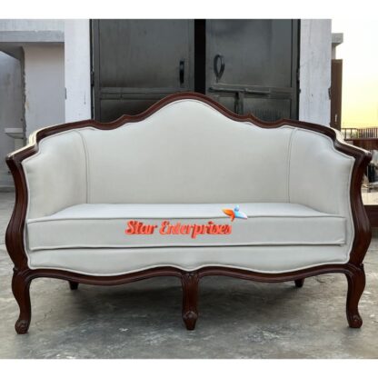 Wooden Classic Sleek Pattern Sofa