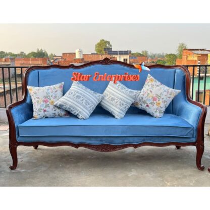 Star Enterprises Wooden Classic Sleek Pattern Sofa Set SOFA-0116 - Image 6