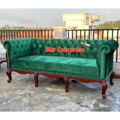 Star Enterprises Wooden Classic Sleek Pattern Sofa Set SOFA-0116 - Image 7