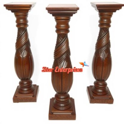 Star Enterprises Wooden Designer Railing Pillars PIL-066 - Image 4