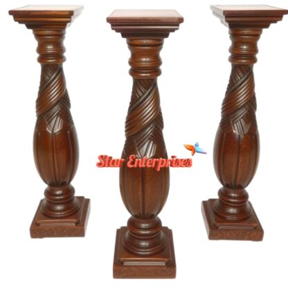 Star Enterprises Wooden Designer Railing Pillars PIL-066 - Image 2