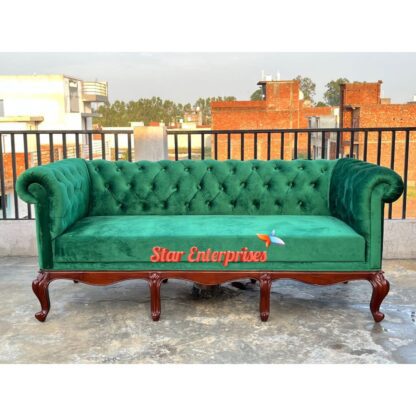Star Enterprises Wooden Luxury Chesterfield Sofa SOFA-0117 - Image 4