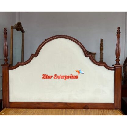 Star Enterprises Wooden Luxury Classical Double Bed BD-0141 - Image 4