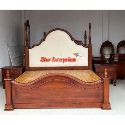Star Enterprises Wooden Luxury Classical Double Bed BD-0141 - Image 8